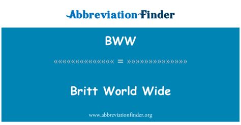 britt world wide|BWW Register.